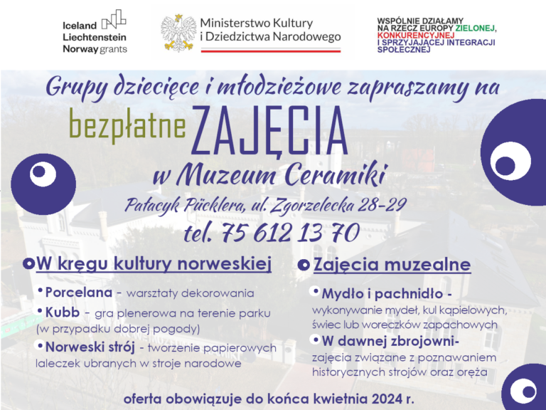 Zapraszamy na darmowe zajęcia w Muzeum Ceramiki